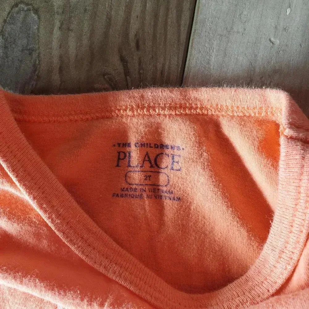 The Children's Place Toddler Boy Size 2T Orange Monster Truck Cotton T-Shirt EUC